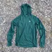 Runyon Women's Forest Green Sun Hoodie Shirt Long Sleeve Thumbholes Sun Protection Quick Dry American Made In USA