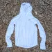 Runyon Men's White Sun Hoodie Shirt Long Sleeve Thumbholes Sun Protection Quick Dry American Made In USA