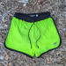 Runyon Fluorescent Safety Neon Yellow Green Running Short - Retro Ranger 4" Inch Workout Short American Made In USA