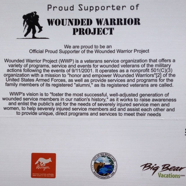 Runyon Canyon Apparel Co-Sponsors Big Bear Lake Half Marathon Benefiting Wounded Warrior Project