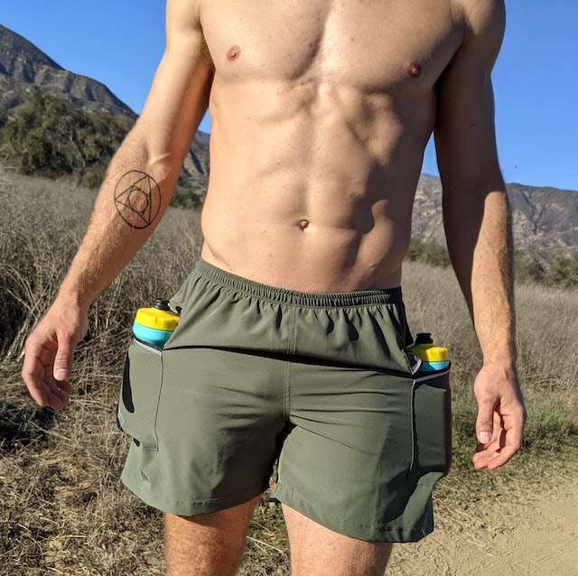 Runyon TrailStash 5" Gravel Short is multi-sport performance fitness short that works from running to hiking to casual cycling short, Made In USA