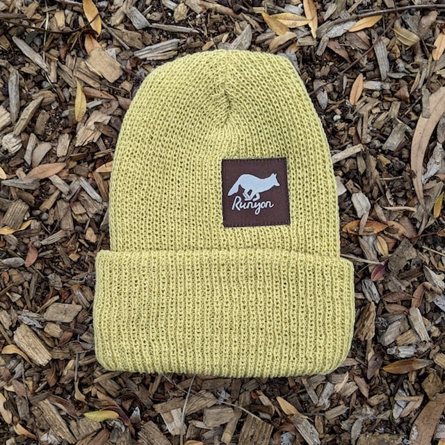 Runyon Desert Sand Reflective Performance Knit Beanie, Made In USA