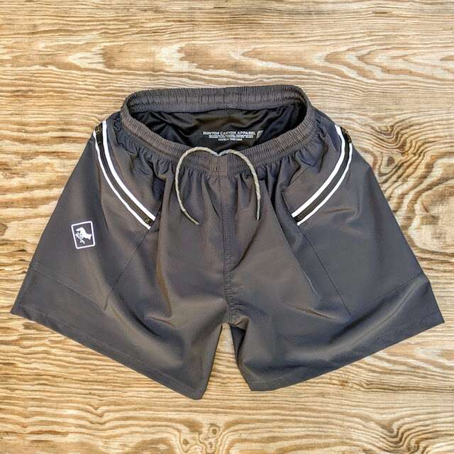 Runyon TrailStash 5" Gravel Short is multi-sport performance fitness short that works from running to hiking to casual cycling short, Made In USA