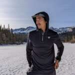 Runyon Made In USA Black Performance Zip Hoodie Long Sleeve with Thumbholes