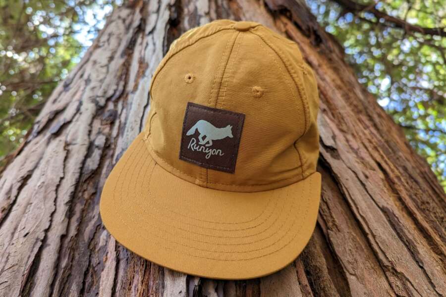 Runyon Cedar Mustard Gold Performance Trail Cap for Trail Running, Hiking, Workouts and the Outdoors. Made In USA