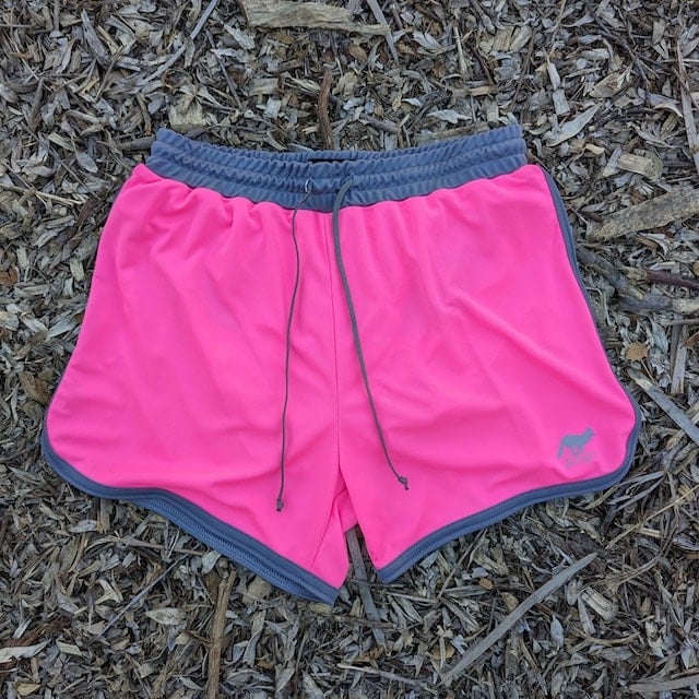 Retro Ranger 4"  Men's Hot Pink Running Short - Men's Hot Pink Workout Short - American Made In USA