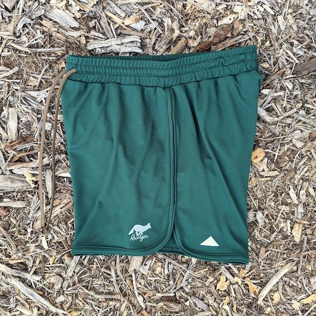 Retro Ranger 4" Men's Forest Green Running Short - Men's Forest Green Workout Short - American Made In USA