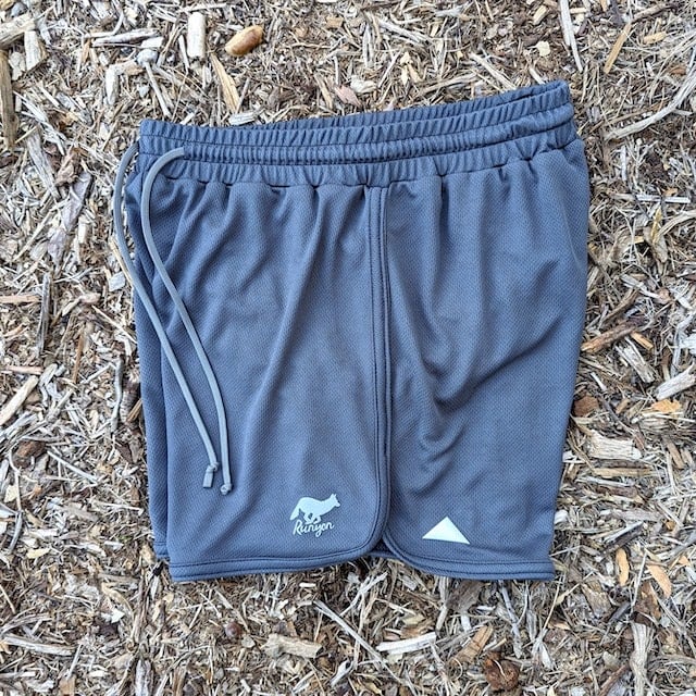 Retro Ranger 4" Men's Graphite Running Short - Men's Graphite Workout Short - American Made In USA