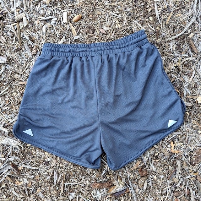 Retro Ranger 4" Men's Graphite Running Short - Men's Graphite Workout Short - American Made In USA