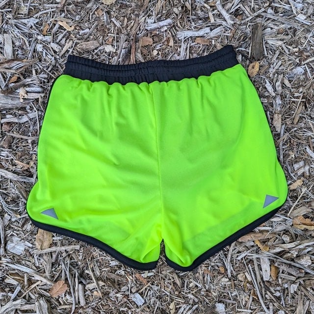 Retro Ranger 4" Men's Neon Yellow Green Running Short - Men's Neon Yellow Green Workout Short - American Made In USA