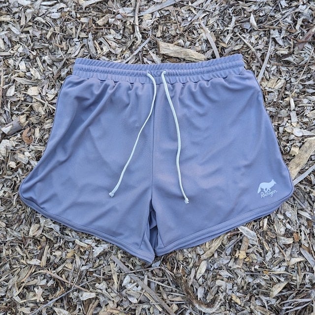 Retro Ranger 4" Men's Steel Grey Running Short - Men's Steel Grey Workout Short - American Made In USA