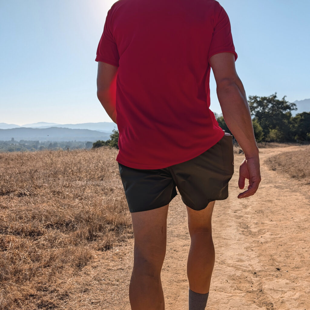 Runyon Mens' Olive Green 5" Trail Running, Hiking Short - Scoutster | American Made In USA