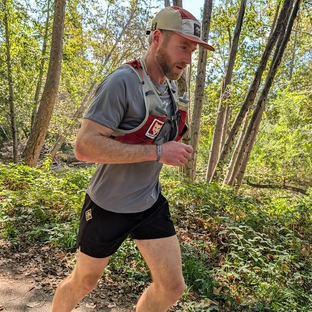 Runyon Mens' Black 5" Trail Running, Hiking Short - Scoutster | American Made In USA