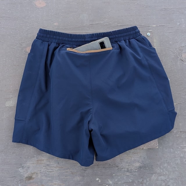 Runyon Mens' Navy Blue 5" Trail Running, Hiking Short - Scoutster | American Made In USA