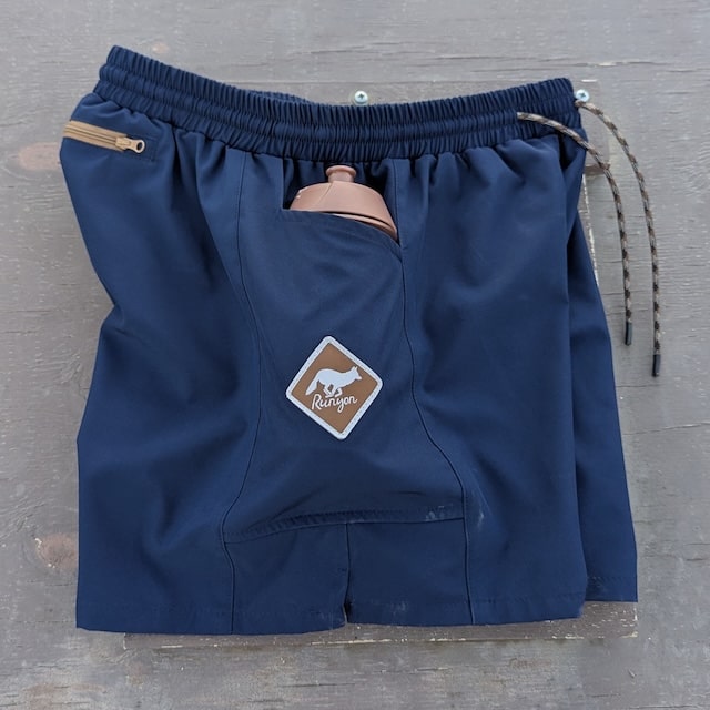 Runyon Mens' Navy Blue 5" Trail Running, Hiking Short - Scoutster | American Made In USA