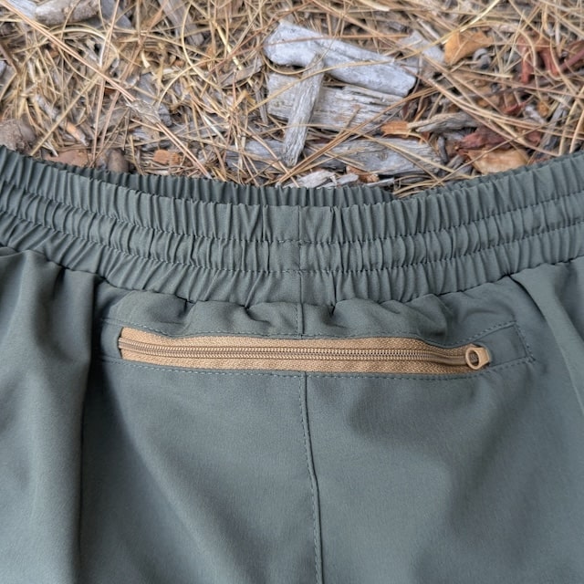 Runyon Mens' Olive Green 5" Trail Running, Hiking Short - Scoutster | American Made In USA